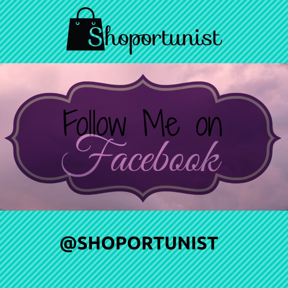 Follow my Facebook page @shoportunist